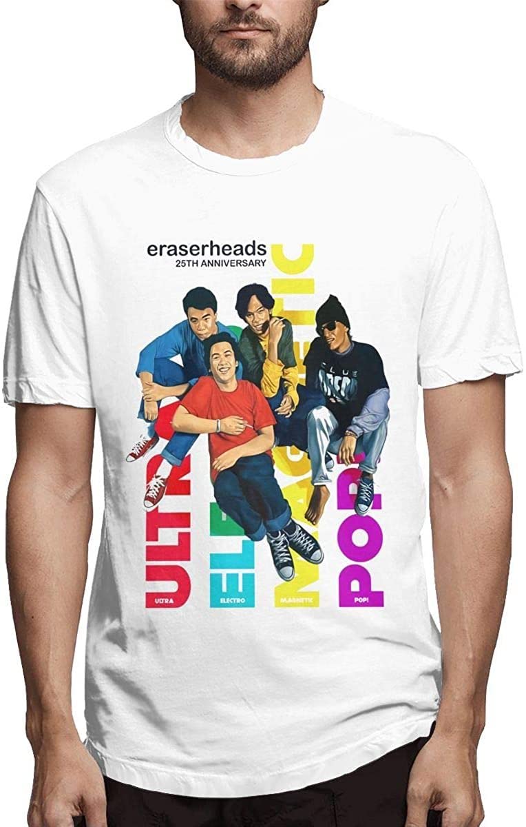 Men's & Boys' Eraserhead Cotton Comfortable T-Shirts - Soft Breathable White Tees for Casual Wear & Everyday Outfits