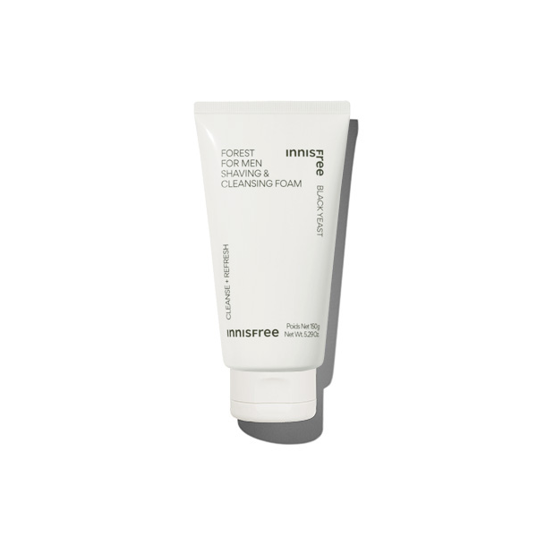 Innisfree Forest For Men Shaving & Cleansing Foam - Hydrating & Refreshing Face Wash for Smooth Shaving & Daily Skincare - Perfect for Travel & Gym Use