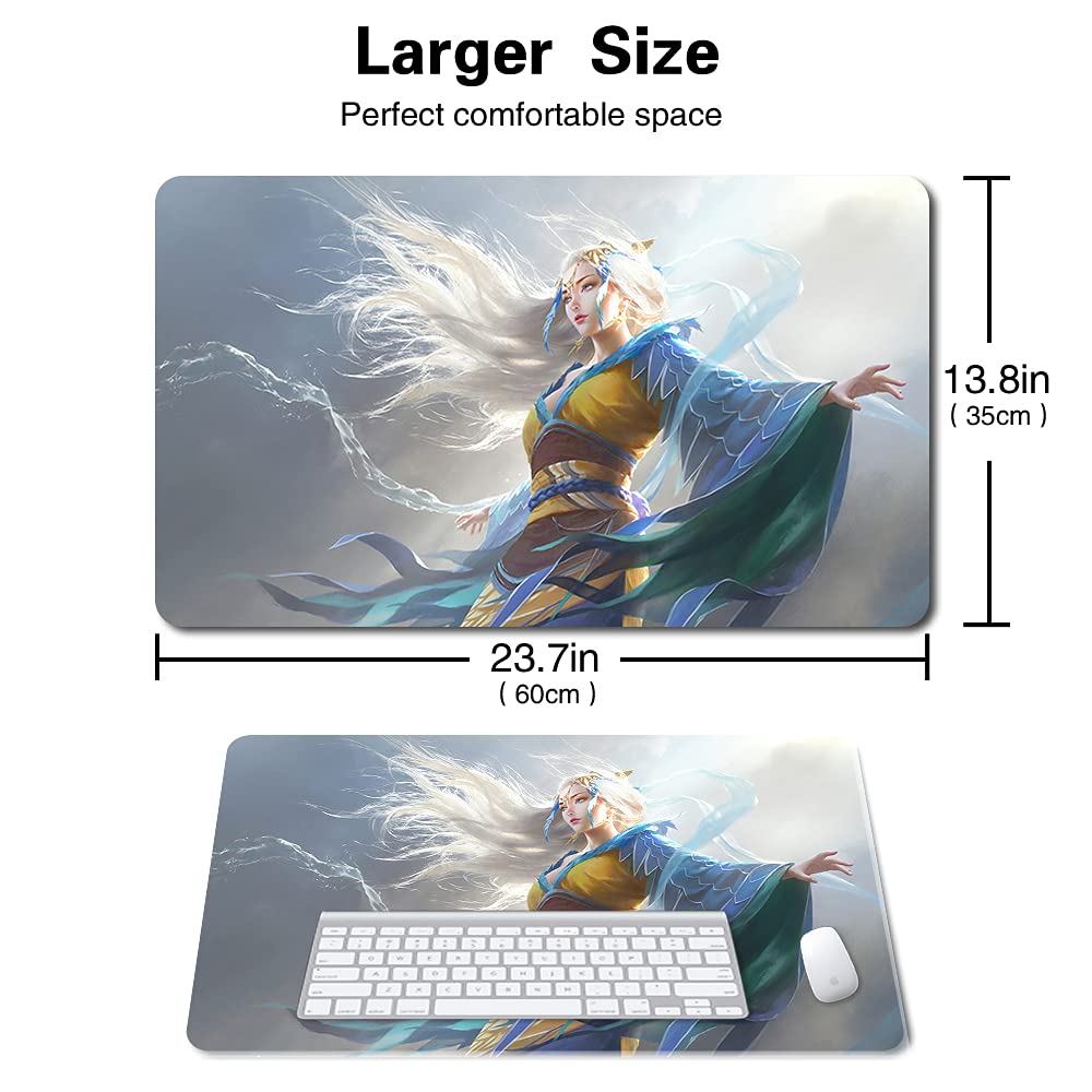 Premium 60x35cm TCG Playmat - Non-Slip MTG CCG RPG Trading Card Game Mat with Stunning MTG1-MU Yanling Sky Dancer Art | Perfect for Magic: The Gathering Tournaments, Game Nights & Collectors Display