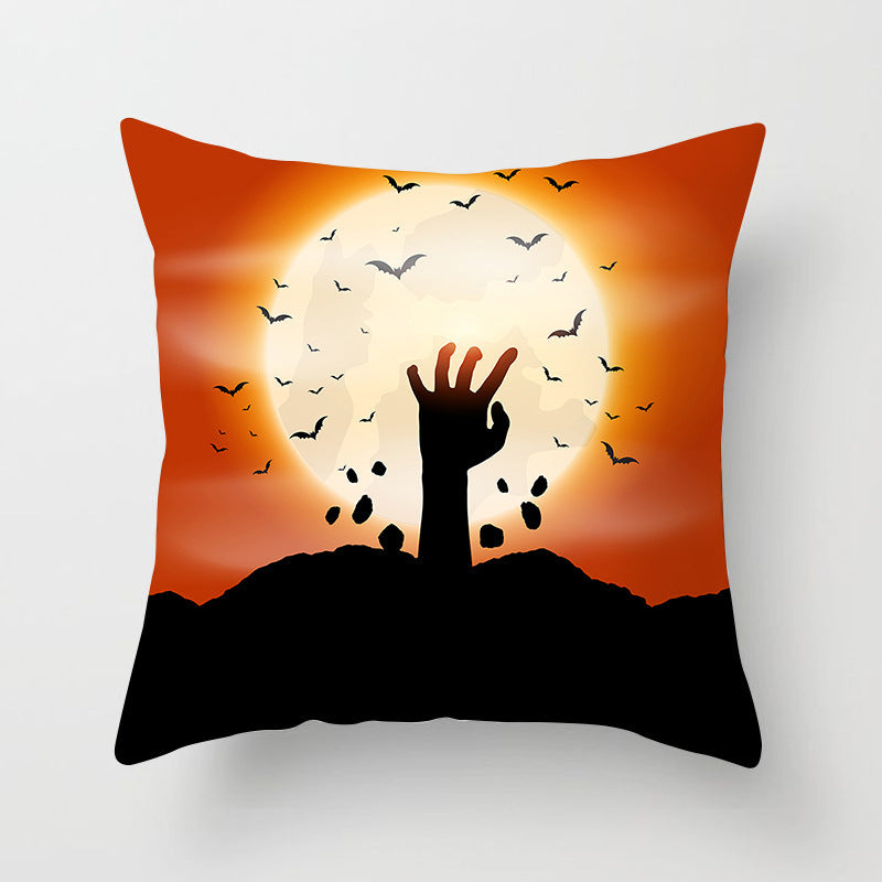 Spooky Halloween Pillowcase - Soft & Comfortable Decorative Pillow Cover for Halloween Decorations - Perfect for Home, Party, and Seasonal Decor