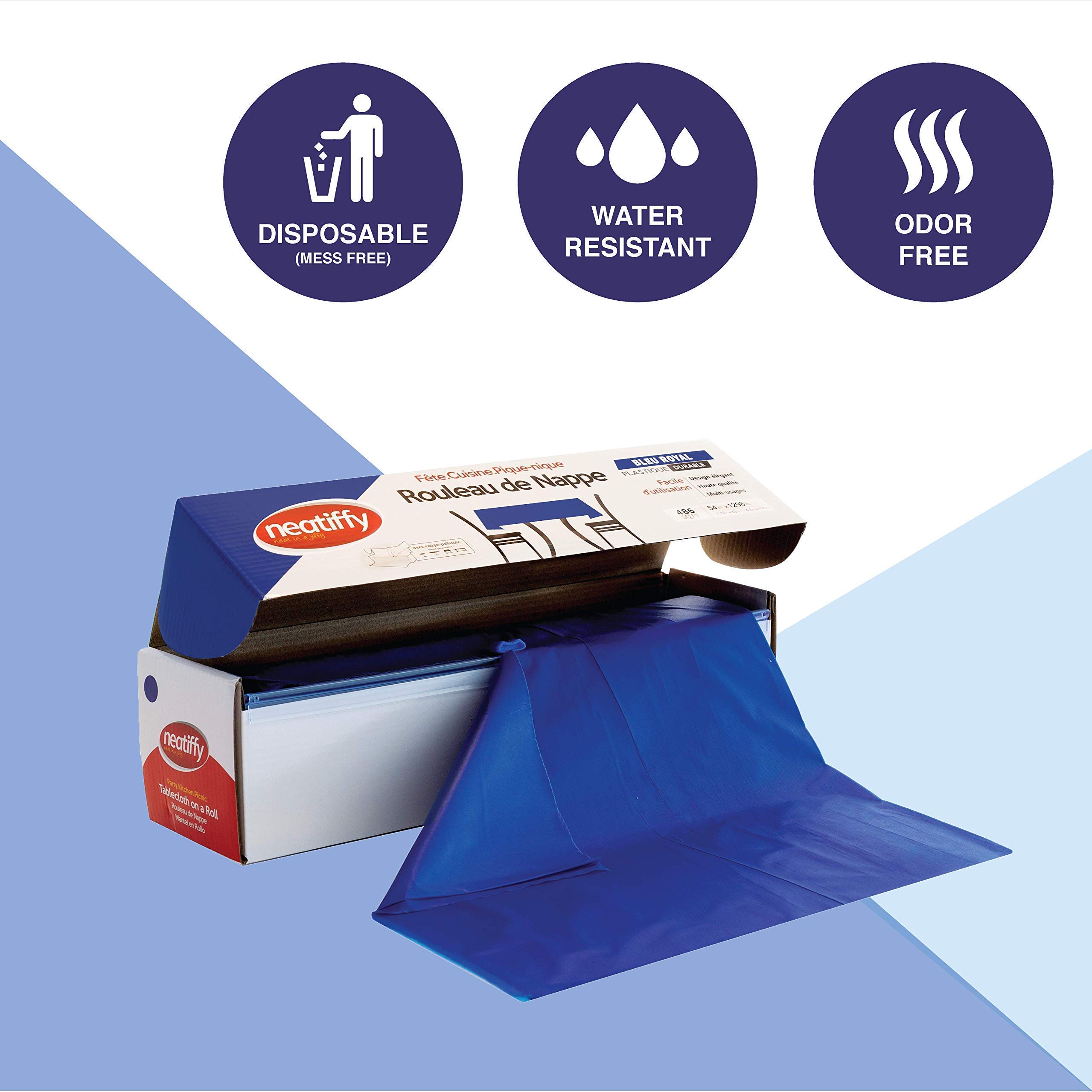 Neatiffy Disposable Plastic Tablecloth Roll - 54