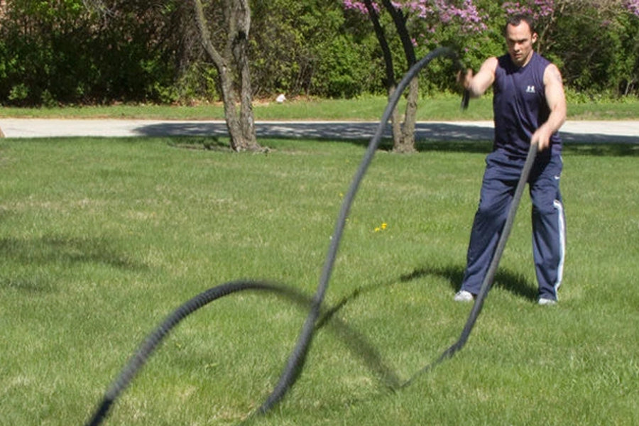 Warrior Battle Ropes - Heavy Duty Fitness Ropes for Cross Training, Strength & Endurance Workouts - Perfect for Home Gym, Outdoor Exercise & Functional Training
