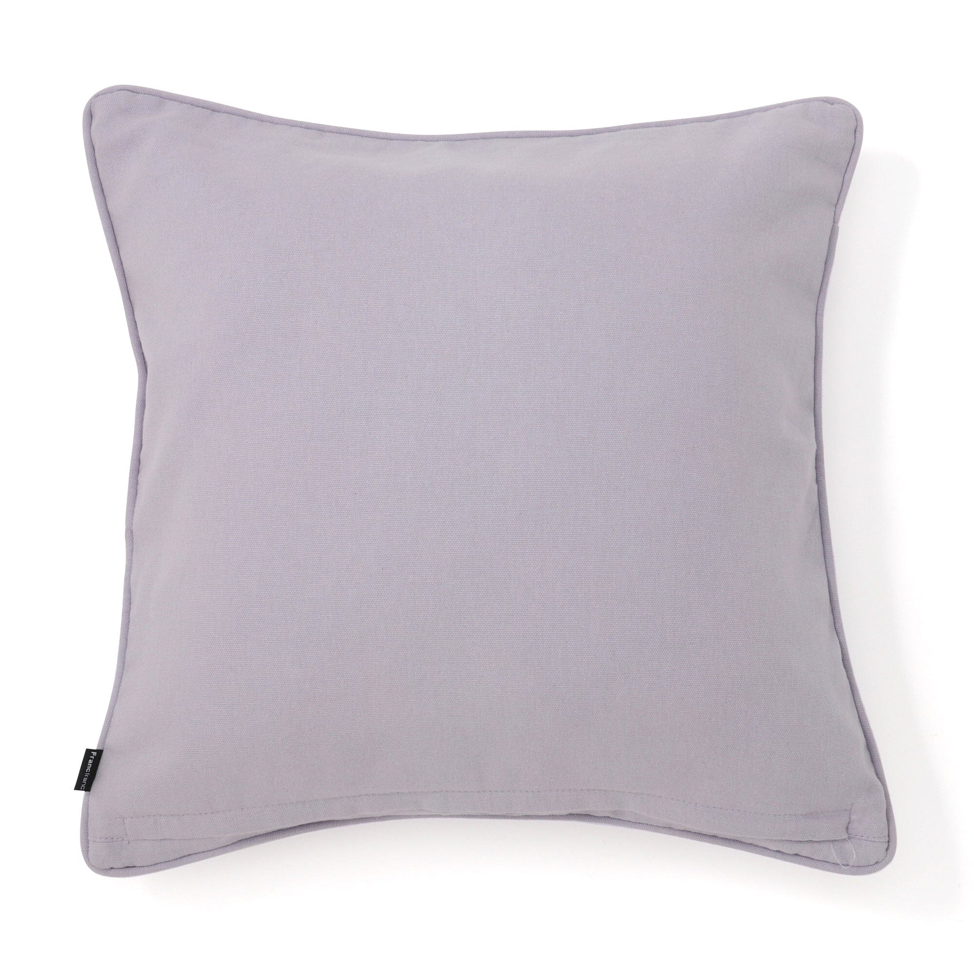 Premium Emb Flower Cushion Cover 18x18 Inches - Soft Purple Bohemian Decorative Pillow Case for Living Room, Bedroom & Outdoor Furniture