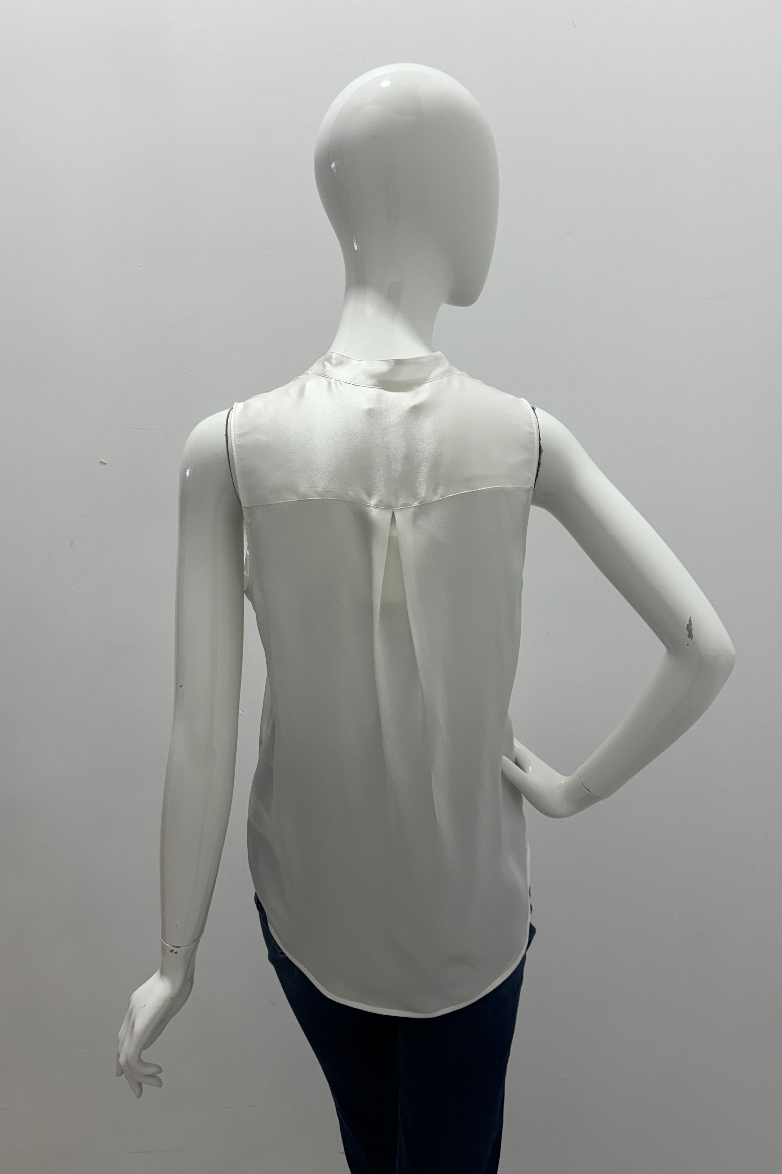 L'Agence Hendrix Silk Sleeveless Blouse for Women - Elegant Satin Camisole Top for Evening, Work & Special Occasions
