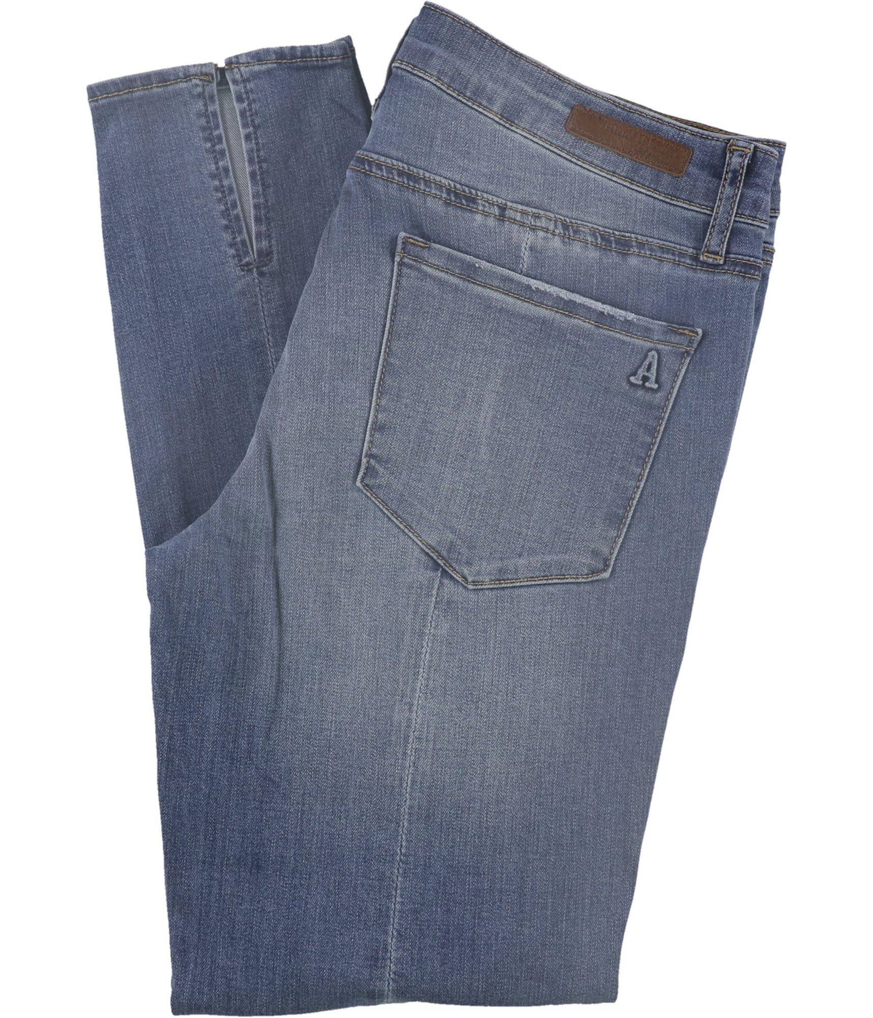 Articles of Society Women's Skinny Jeans - High Waist Stretch Denim Pants with Step Hem in Blue (Size 25) | Perfect for Casual Wear, Office Outfits & Night Out