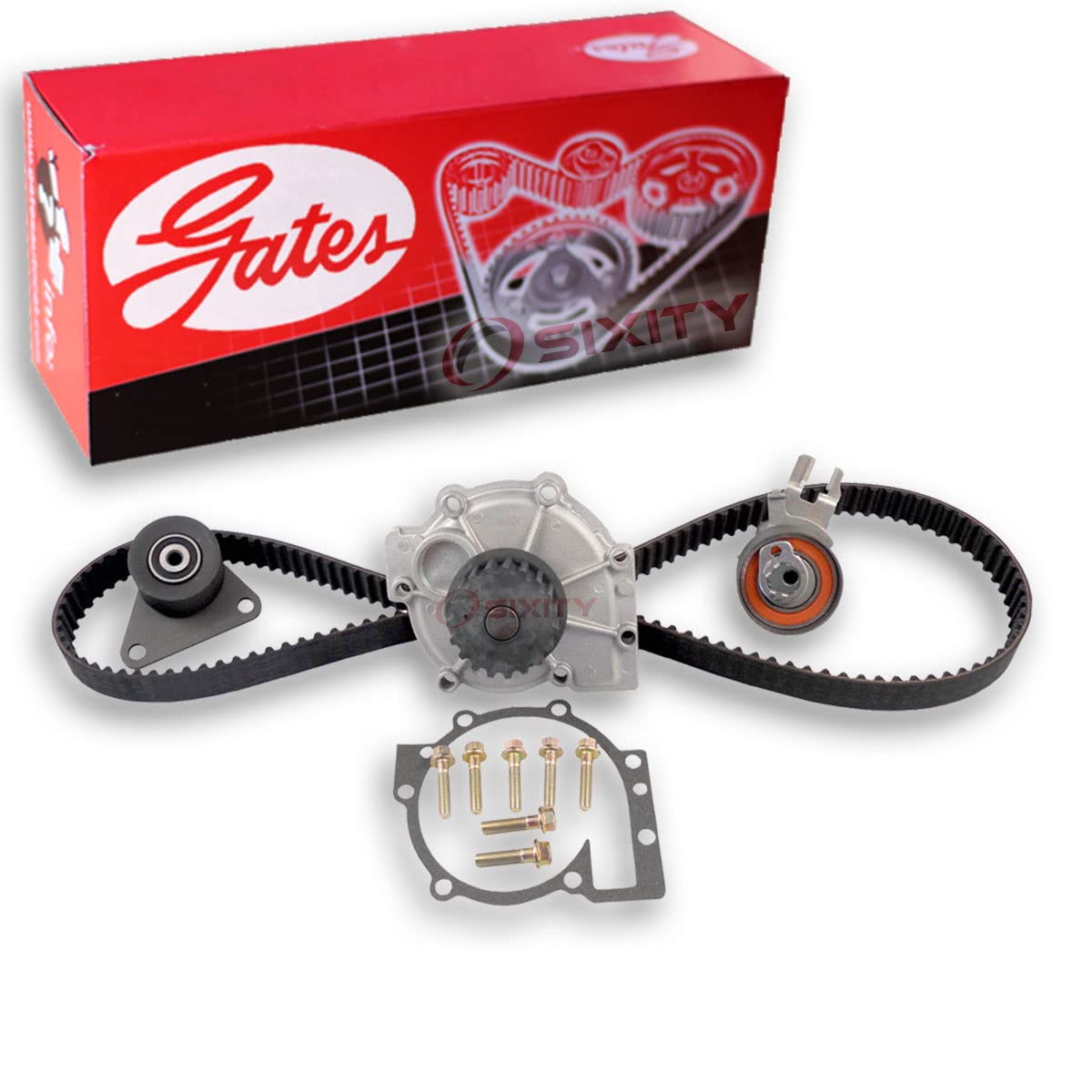 Gates TCKWP331A Timing Belt Kit with Water Pump - Compatible with [Vehicle Models] - High-Performance Engine Replacement - Perfect for DIY Auto Repair & Maintenance