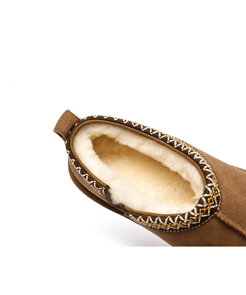 Men's Vinny UGG Slippers - Cozy Sheepskin Indoor/Outdoor House Shoes for Winter Comfort & Warmth - Perfect for Home, Office & Travel