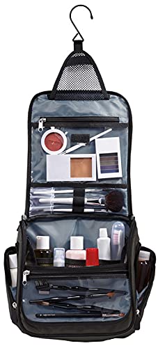 **American Flag Toiletry Bag for Men - Hanging Travel Shaving Kit - USA Patriotic Bathroom Organizer for Camping, Gym & Travel**