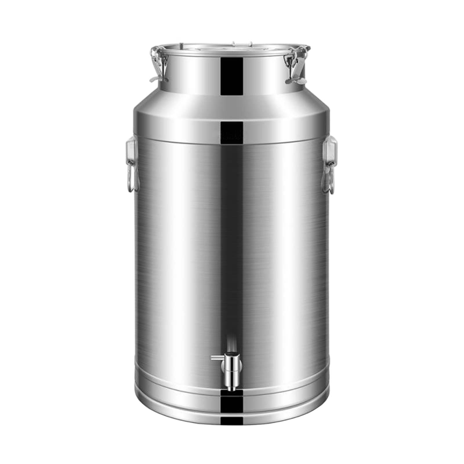 Premium 10L 304 Stainless Steel Milk Can with Faucet - Farm Transport Bucket, Wine Pail, Oil Barrel & Tea Canister - Airtight Liquid Storage Container for Dairy, Beverages & Home Brewing | Ideal for Farm Use, Commercial Kitchens & Home Storage