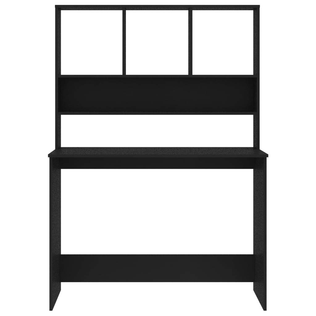 Modern Home Office Computer Desk with Shelves - 43.3