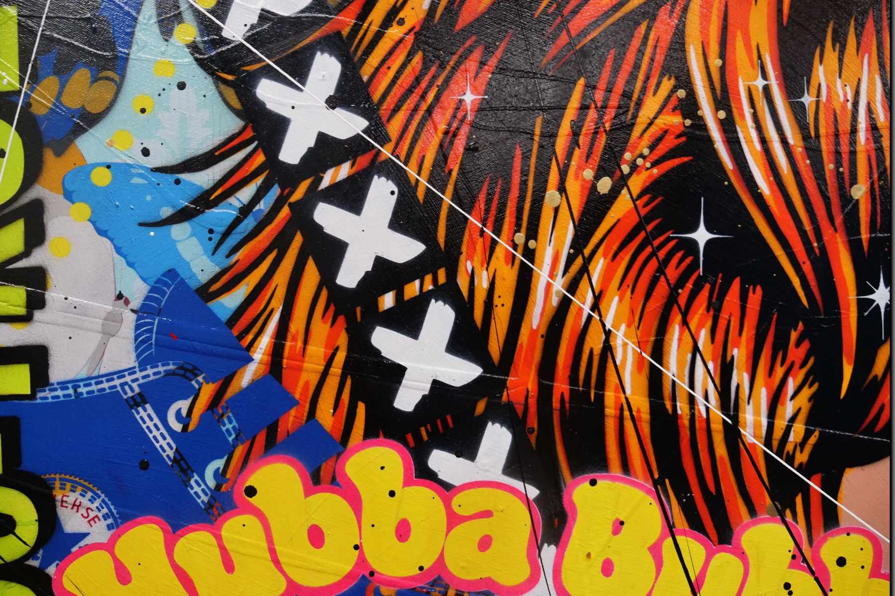 Hubba Bubba Hat Girl 140cm x 100cm Sexy Woman Textured Urban Pop Art Canvas Painting - Perfect for Modern Home Decor, Office Wall Art & Gift Ideas