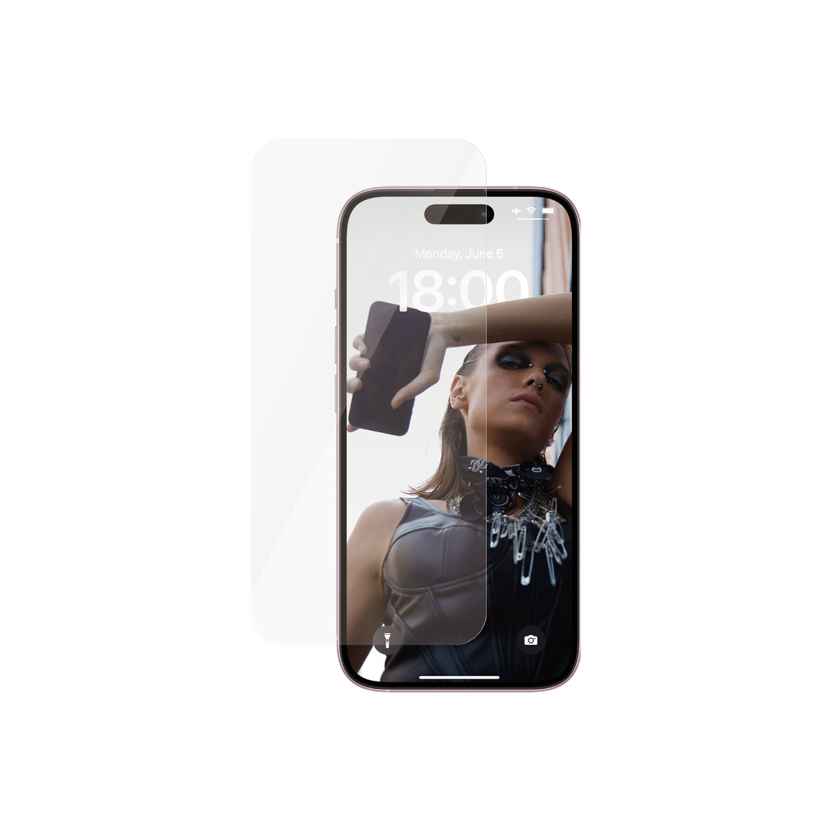 Panzer UltraWide Fit Tempered Glass Screen Protector for iPhone 15 - Shatterproof, HD Clear, Anti-Scratch - Perfect for Outdoor Adventures & Daily Protection