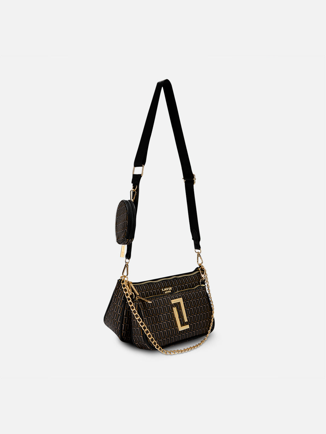 Monogram Chunk25 Small Sling Bag - Stylish Crossbody Bag for Women & Men - Perfect for Travel, Gym & Everyday Use