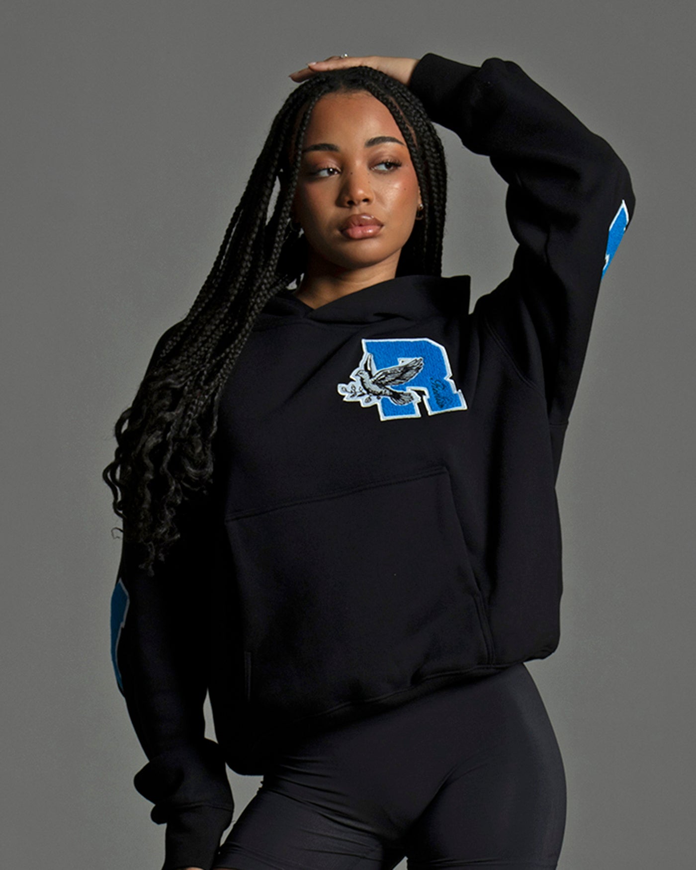 SSS Realism College Team Hoodie - Black | Comfortable & Stylish Pullover for Men & Women | Perfect for School, Sports & Casual Wear