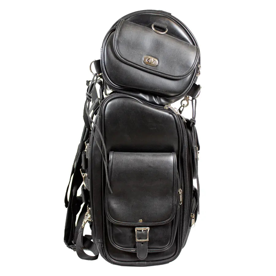 Open Road Shelf Touring Bag - Waterproof Motorcycle Luggage for Long-Distance Travel & Adventure Riding | Perfect for Harley, BMW & Cruiser Bikes