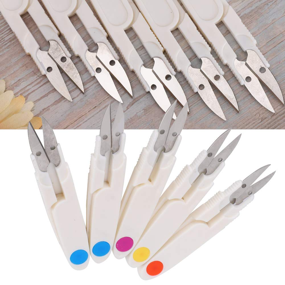 Portable U-Shape Thread Clippers - Professional Sewing Scissors for Embroidery, Cross Stitch & Tailoring | Sharp Thread Cutter for Fabric, Clothes & Craft Projects | Perfect for Quilting, DIY Sewing & Handmade Garments