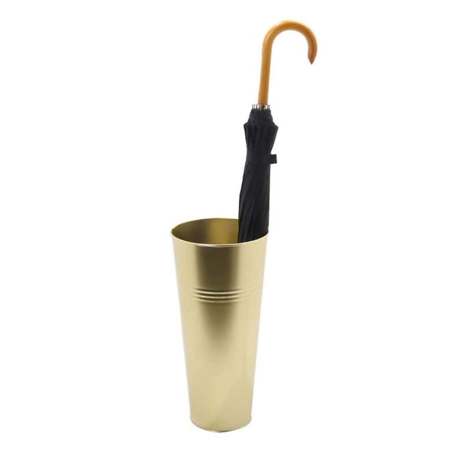 Nordic Wrought Iron Umbrella Stand with Alphabet Design - Multifunctional Cone-Shaped Holder for Umbrellas & Flower Arrangement - Perfect for Entryway, Porch, and Home Decor
