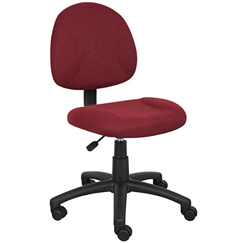 Burgundy Tweed Ergonomic Office Chair - High Back Executive Desk Chair with Lumbar Support, Adjustable Height & Swivel for Home Office, Computer Workstation & Conference Room - Perfect for Long Hours Sitting & Back Pain Relief