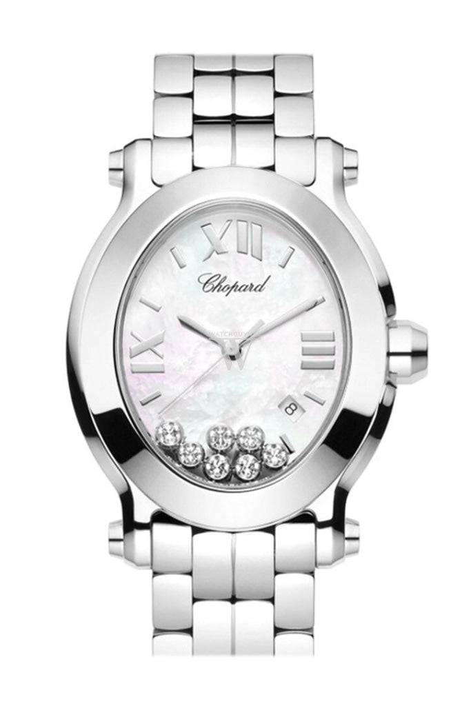 Chopard Happy Sport Oval Quartz Ladies Watch 278546-3003 - Elegant Women's Luxury Timepiece for Business, Parties & Special Occasions
