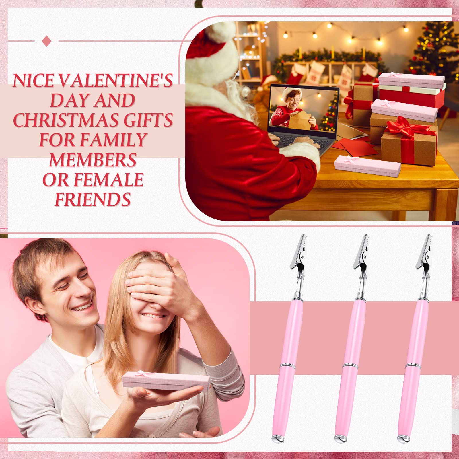 Pink Bracelet Helper Tool - 6.9 Inch Jewelry Fastening Aid for Women | Watch Clasp Assistant with Gift Box | Perfect for Solo Bracelet Wearing & Jewelry Gifting