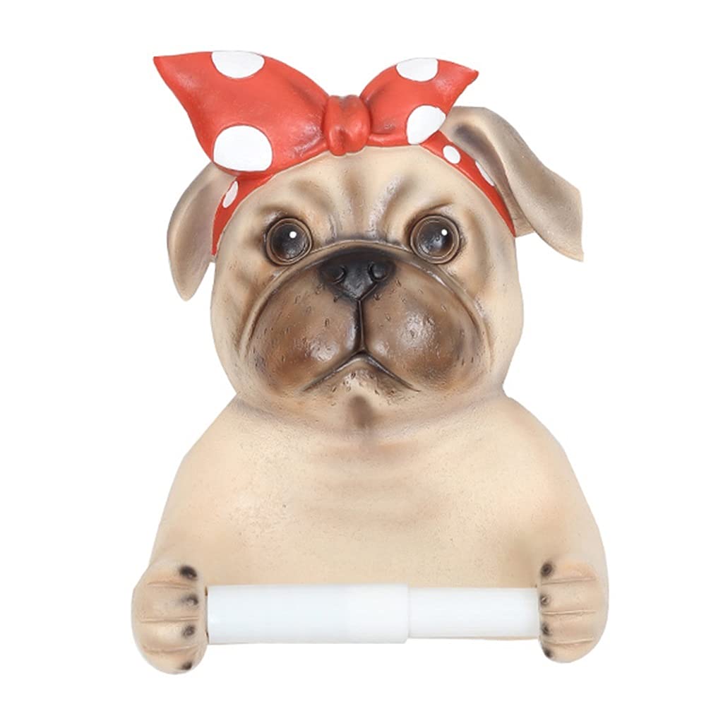 Funny Dog Toilet Paper Holder - Cute Bathroom Wall-Mounted Toilet Roll Dispenser for Home Decor | Perfect for Pet Lovers & Humor-Themed Bathrooms