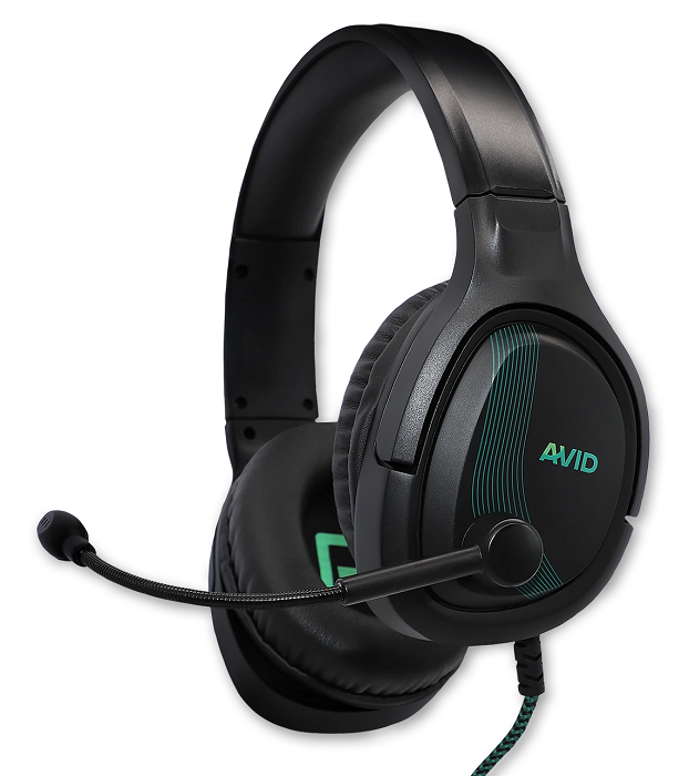 AVID AVIGA AP 1000 Gaming Headset with Noise Cancelling Mic - Wired Over-Ear Headphones for PC, PS4, Xbox One - Comfortable for Long Gaming Sessions & Online Classes