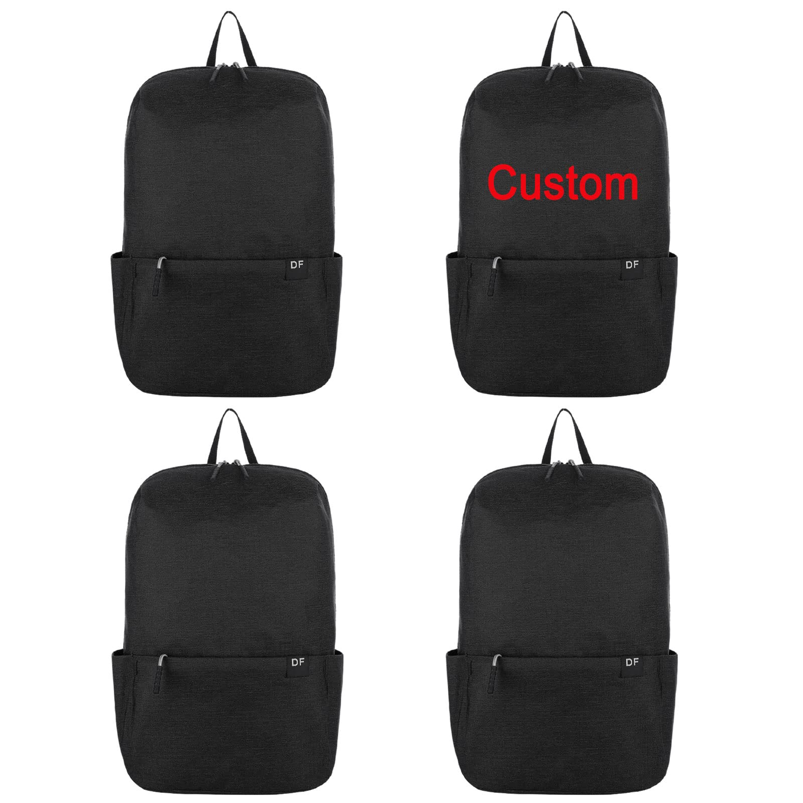 **Ibeauti 4 Pack Waterproof Small Backpack - Lightweight Gym Bag for Travel, Hiking, Cycling & Sports (4/Black) - Perfect for Workouts, Outdoor Adventures & Daily Use**