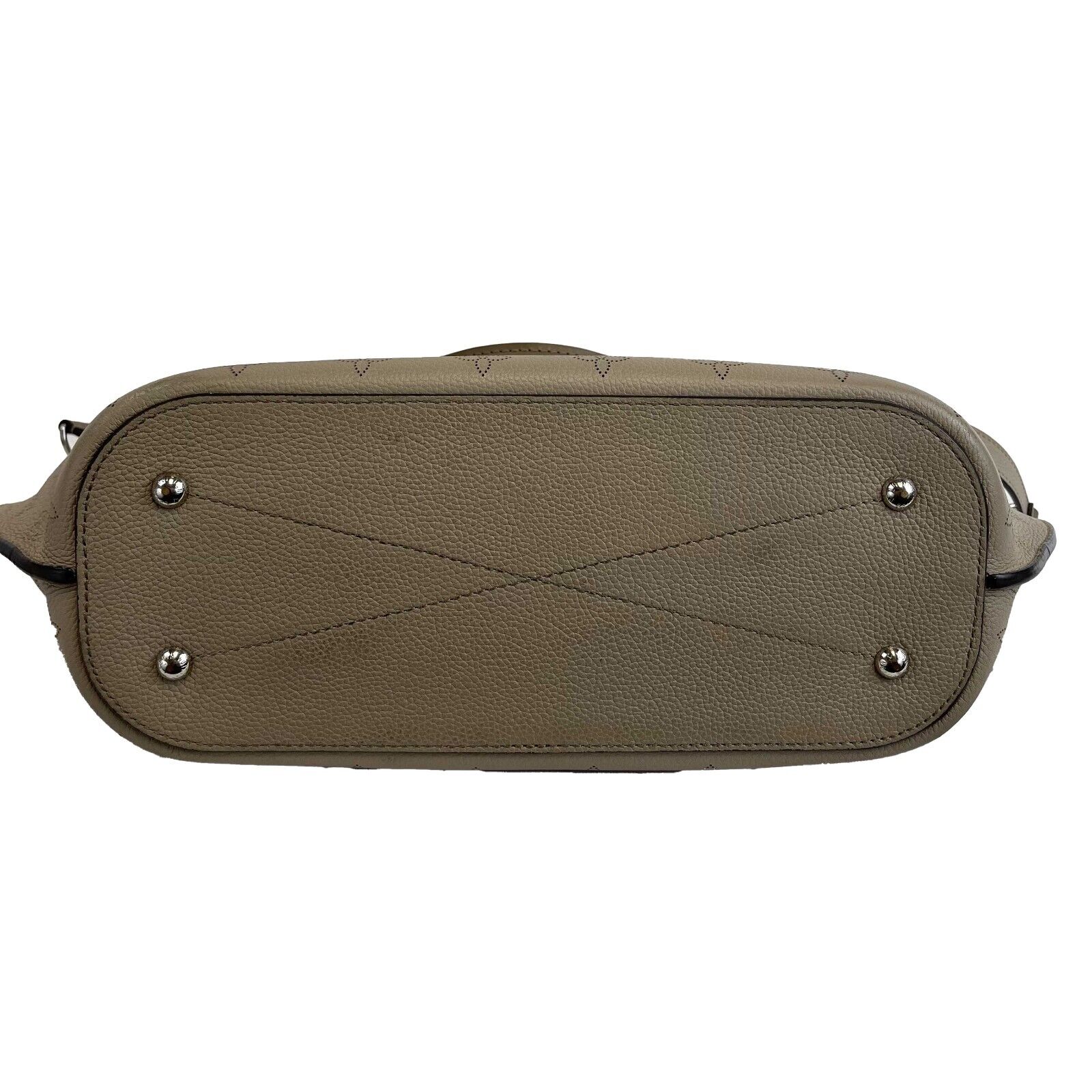 Louis Vuitton Mahina Girolata Handbag in Galet Grey - Top Handle & Adjustable Shoulder Strap | Luxury Leather Tote for Women, Perfect for Work, Travel & Everyday Use