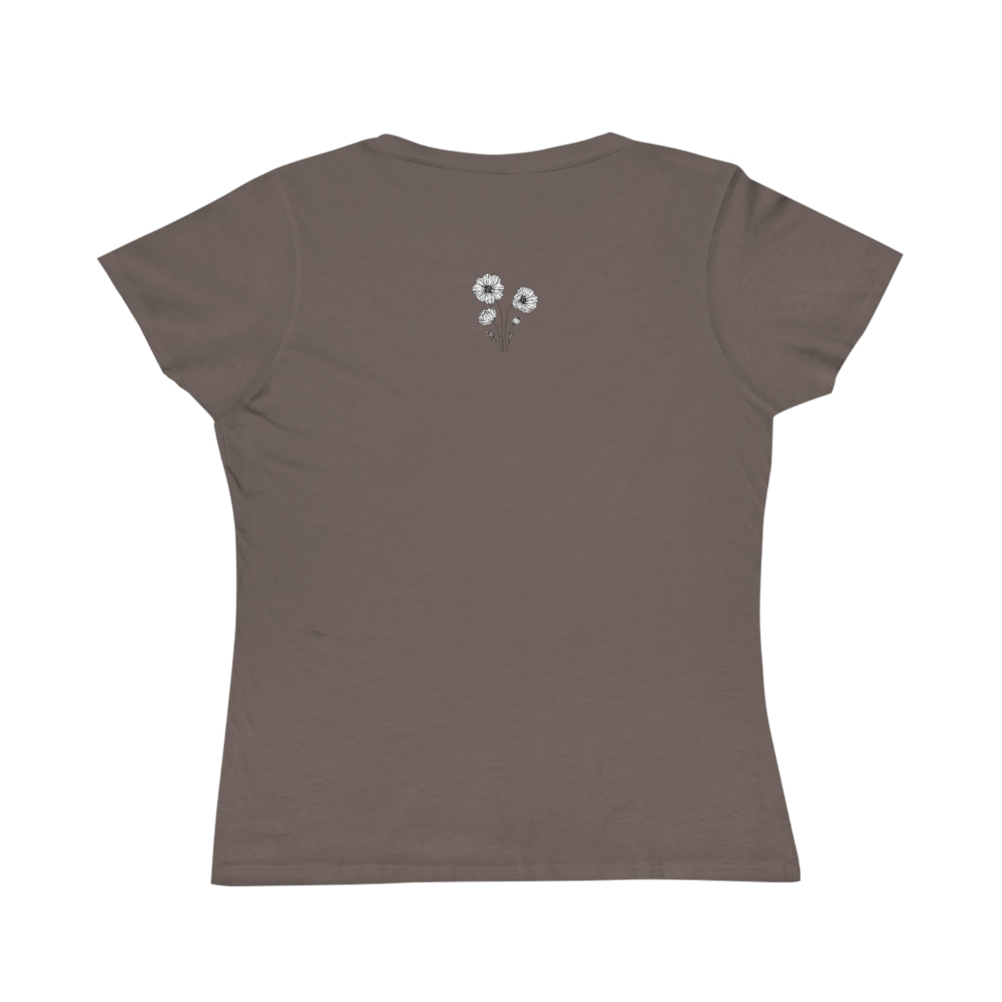 Organic Wildflower Print Women's T-Shirt - Soft Cotton Eco-Friendly Tee for Casual Wear & Summer Outfits