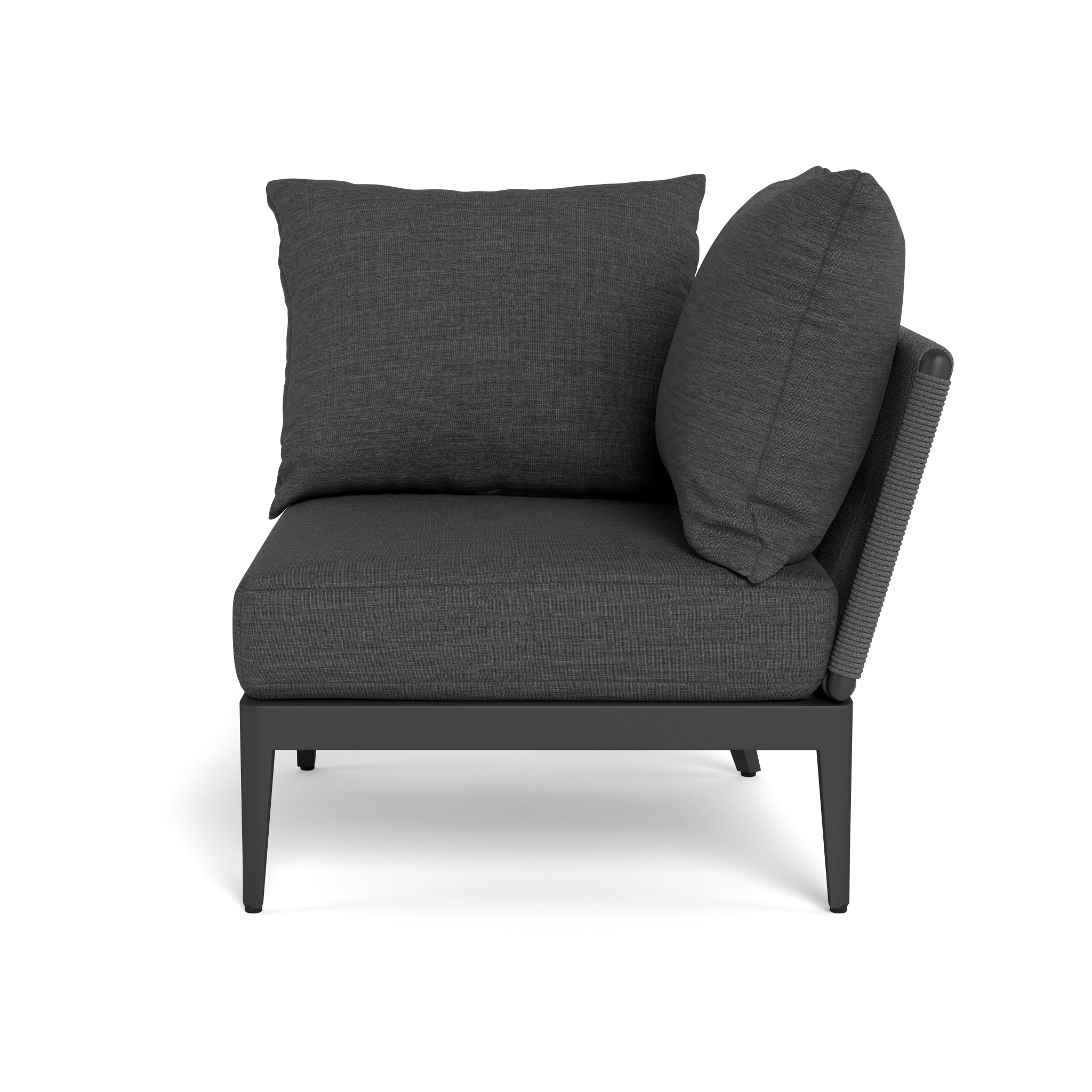 Hamilton Corner Sofa - Modern L-Shaped Sectional Couch with Storage Ottoman, Perfect for Small Spaces & Apartment Living - Living Room, Family Room, Home Theater, Office Lounge