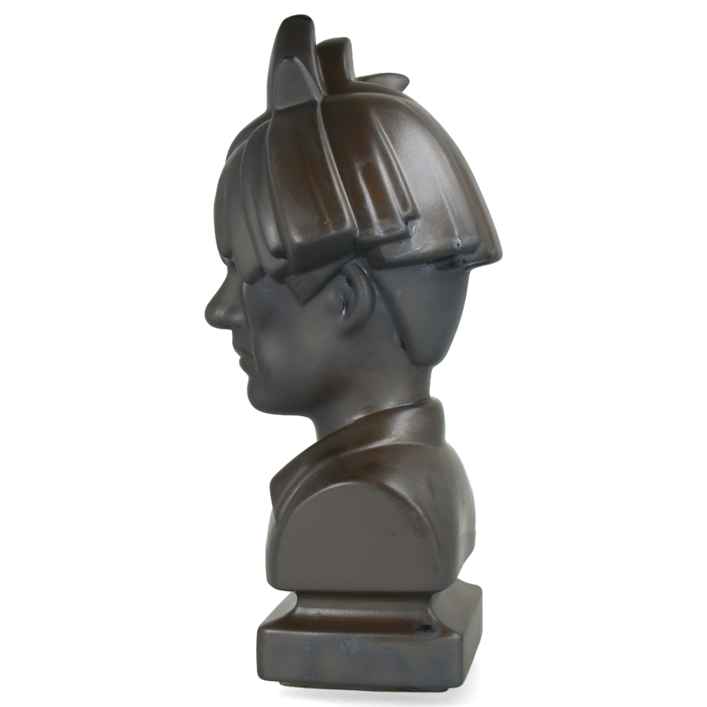 Andy Warhol Ceramic Bust Statue - 80s Retro ASH GOLD Art Decor for Home & Office Display