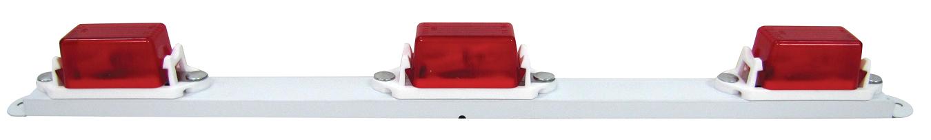 PM M107 3R Red Mini Light Bar - 12V LED Emergency Strobe Warning Light for Trucks, ATVs, UTVs & Emergency Vehicles - Durable Off-Road Lighting for Safety & Visibility