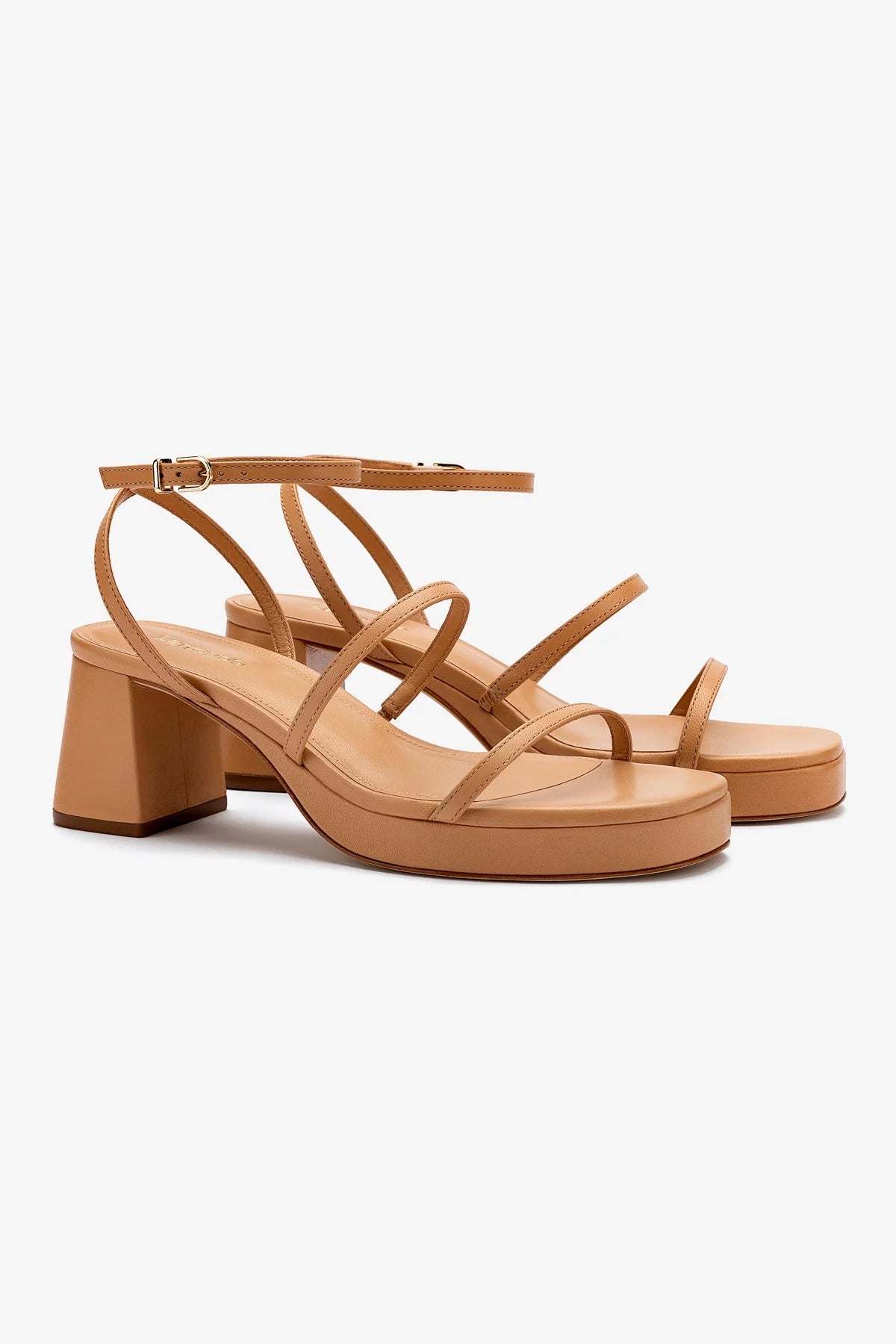 Gio Sandal in Tan Leather - Comfortable Women's Casual Leather Sandals for Summer Walking, Beach, and Outdoor Activities