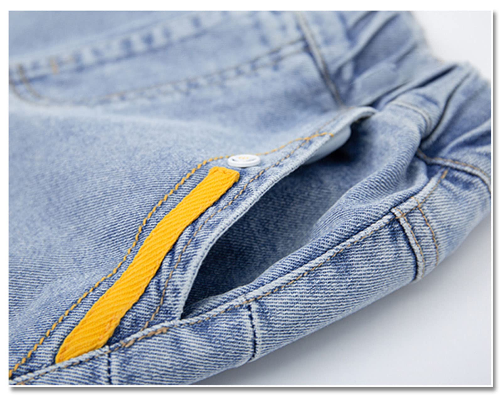 Boys' Elastic Waist Denim Shorts - Summer Casual Kids Pants with Comfortable Stretch Waistband | Perfect for Playtime, School & Outdoor Activities