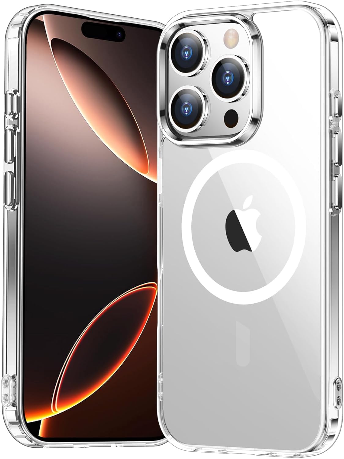 Temdan iPhone 16 Pro Max Case Clear - Magsafe Compatible, Anti-Yellowing, Military-Grade Shockproof Protection - Slim Magnetic Transparent Cover for iPhone 16 Pro Max - Perfect for Daily Use, Travel & Outdoor Activities