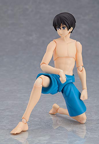 Max Factory Ryo Figma Action Figure - Male Swimsuit Body Collectible Toy for Anime Fans | Perfect for Display, Photography & Cosplay Inspiration