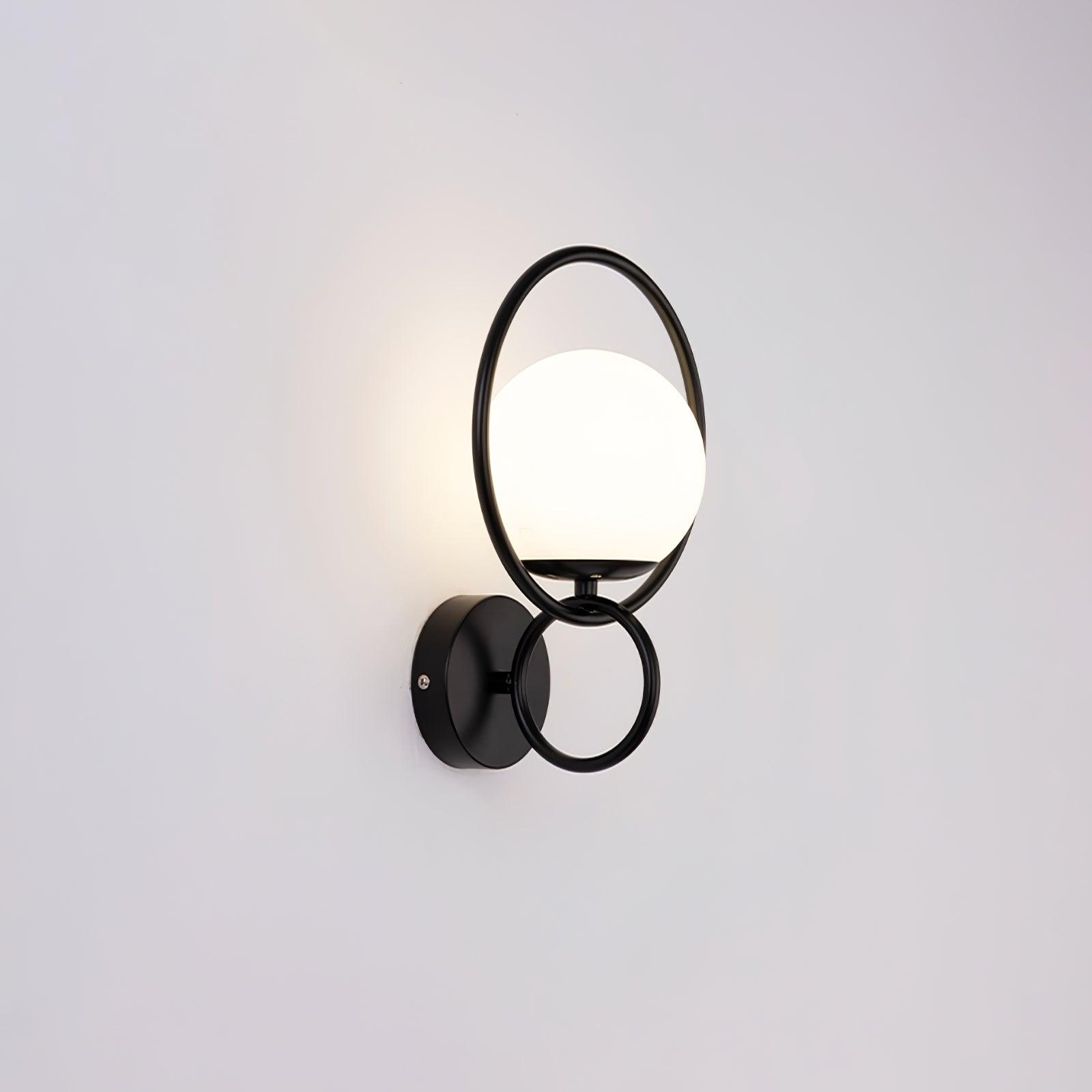 Modern Circle Global Wall Lamp - Sleek LED Sconce Lighting for Bedroom, Living Room & Hallway - Energy Efficient Home Decor Light Fixture