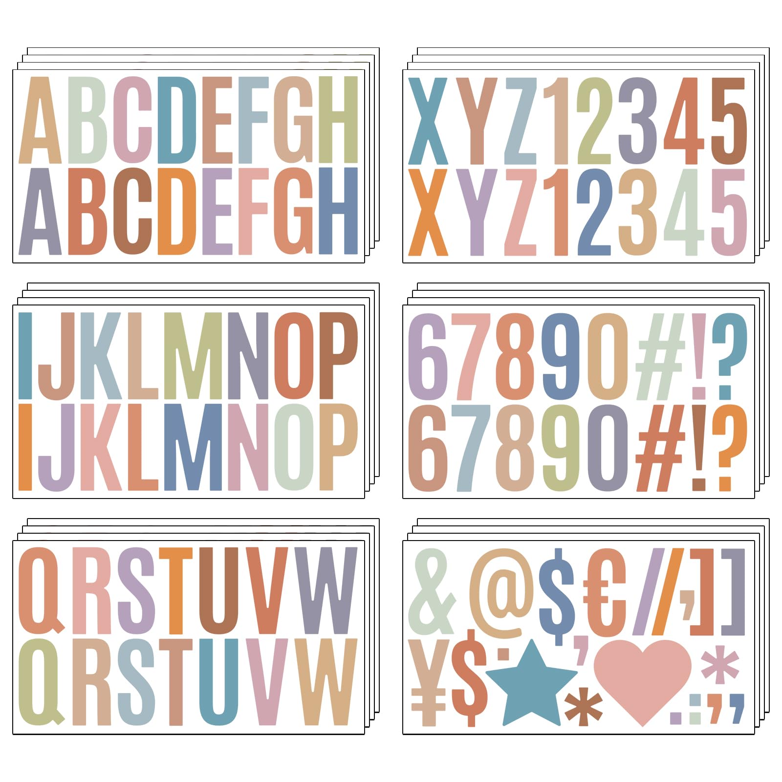 400 Pcs Large Letter Stickers for Bulletin Boards - 24 Sheets 2.5 Inch Self-Adhesive Vinyl Letters - Boho Classroom Decor for Windows, Doors & Wall Displays - Perfect for Teachers, Homeschooling & DIY Projects