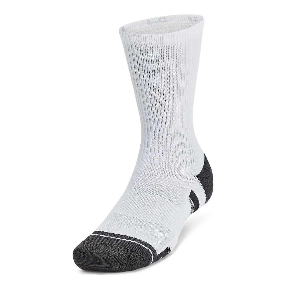 Under Armour Performance Tech Crew Socks 6-Pack for Men & Women - Moisture-Wicking Athletic Socks for Running, Gym & Sports