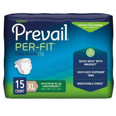 Prevail Extended Use Briefs for Adults - Premium Incontinence Underwear for Day & Night Protection - Comfortable & Absorbent for Active Lifestyle