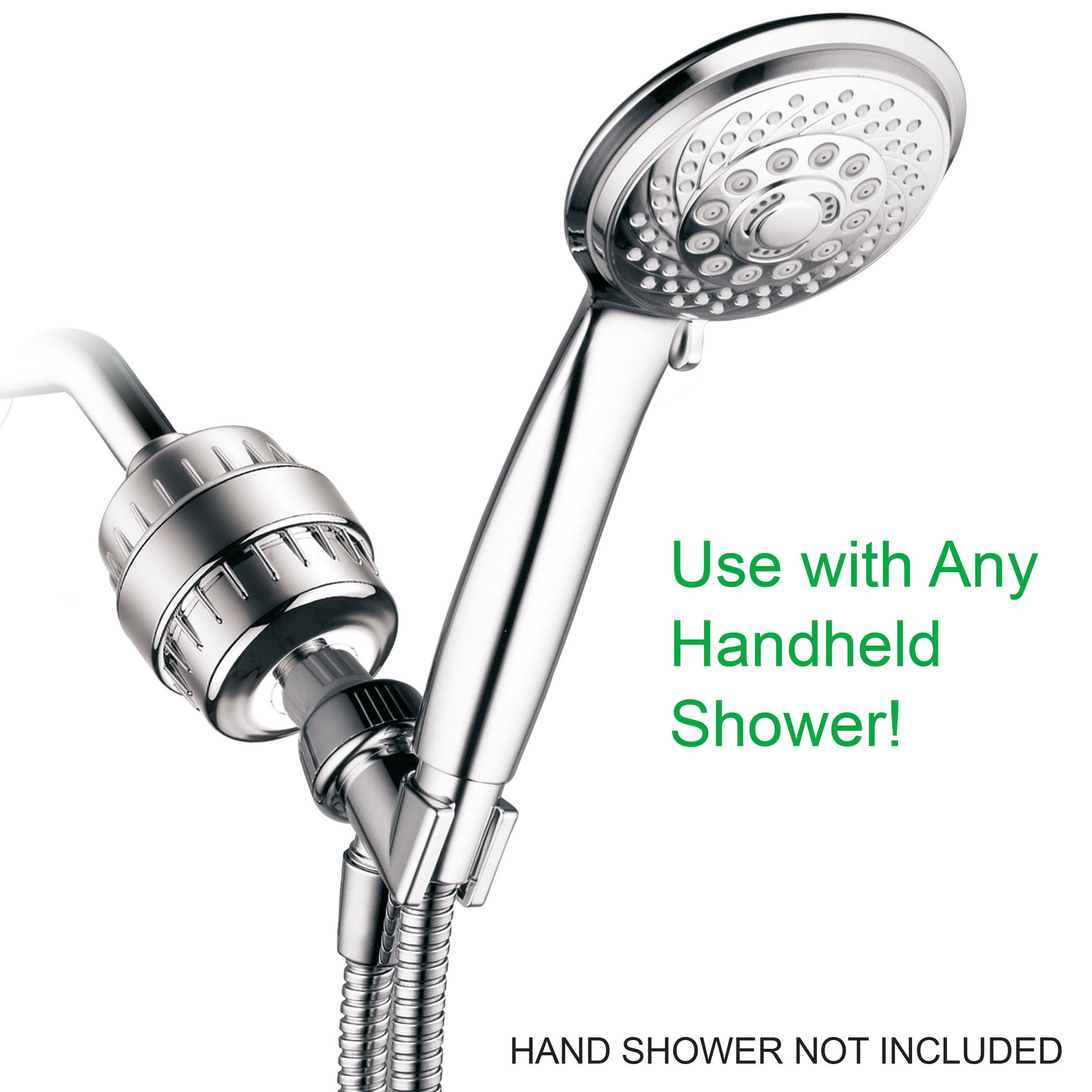 Premium High Pressure Shower Filter for Hard Water - 6-Setting Handheld Showerhead with Multi-Blend Filtration - Compatible with Hotel Spa Models 1126 & 1130 - Perfect for Home Spa, Hotel Bathroom & Water-Sensitive Skin Care
