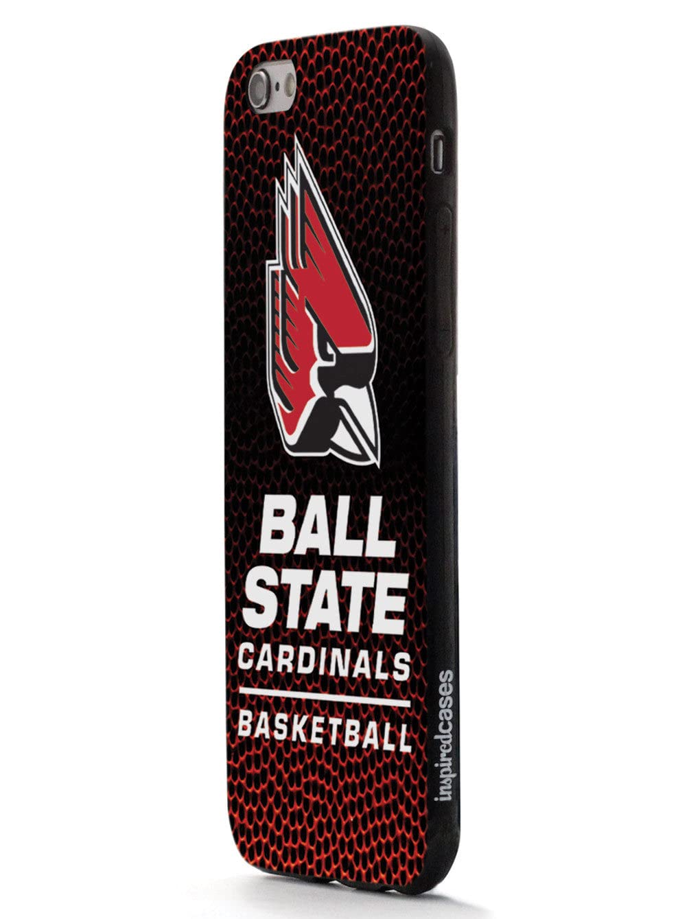 3D Textured iPhone 15 Pro Max Case with Rubber Bumper - Ball State University Basketball Design Protective Cover for Apple iPhone 15 Pro Max - Perfect for Sports Fans and School Spirit
