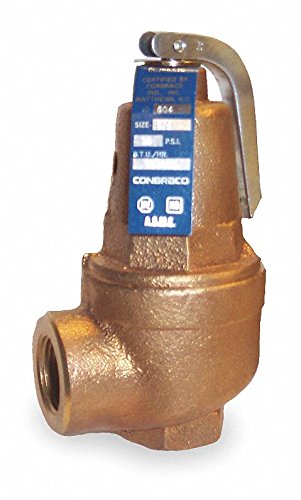 Apollo Bronze Safety Relief Valve - FNPT Inlet & Outlet Type - High Pressure Protection for HVAC, Boilers & Industrial Equipment