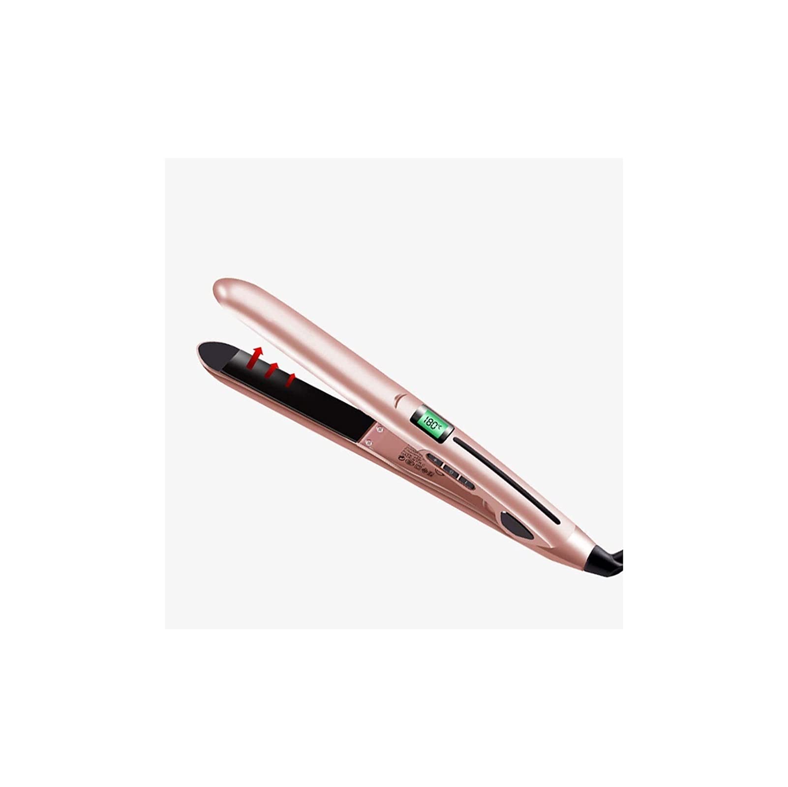 KSDCDF Dual-Use Hair Straightener & Curling Iron with Bangs Clip - Negative Ion Technology for Damage-Free Styling - Perfect for Men & Women - Compact Design for Dorms & Travel - Ideal for Home, Salon & On-the-Go Styling