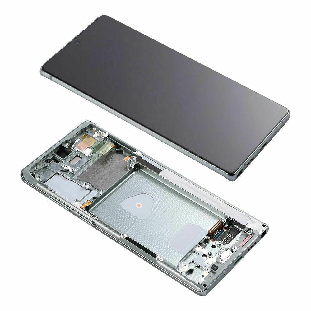 Original LCD Screen Replacement for Samsung Galaxy Note 20 N980 N981 4G/5G - Touch Digitizer Display Assembly with Frame (Green) | Perfect for DIY Phone Repair & Screen Replacement at Home or Office
