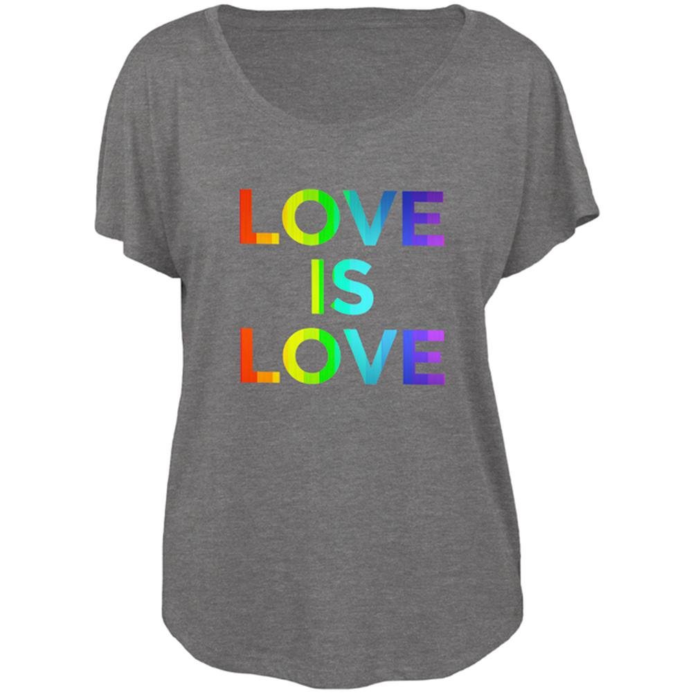 LGBT Gay Pride Love is Love Juniors Dolman T-Shirt - Comfortable & Stylish for Pride Parades, LGBTQ+ Events & Everyday Wear