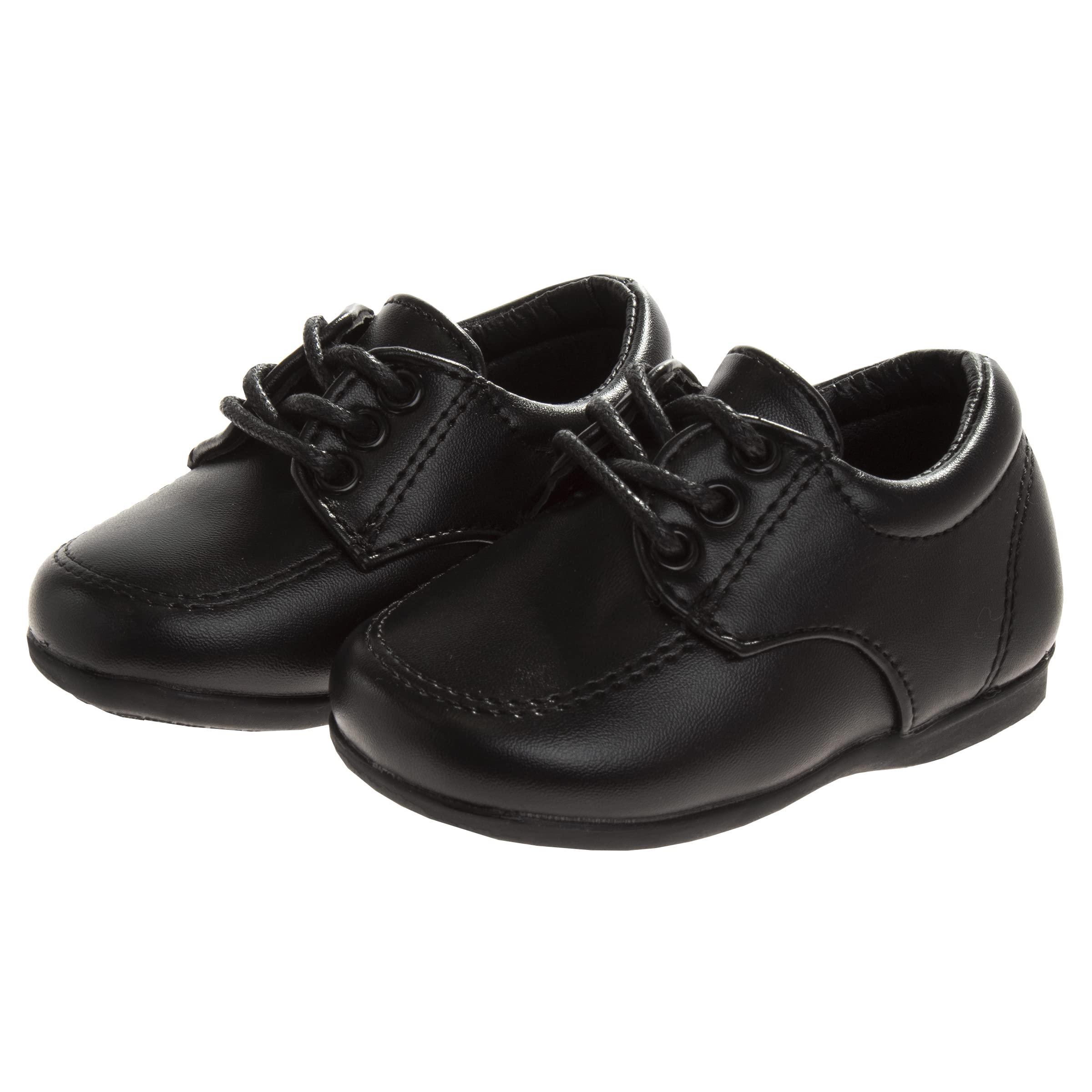 Josmo Baby Boys' Dress Shoes - Casual Leatherette Derby Walking Shoes for Infant & Toddler | Perfect for Weddings, Parties & Special Occasions