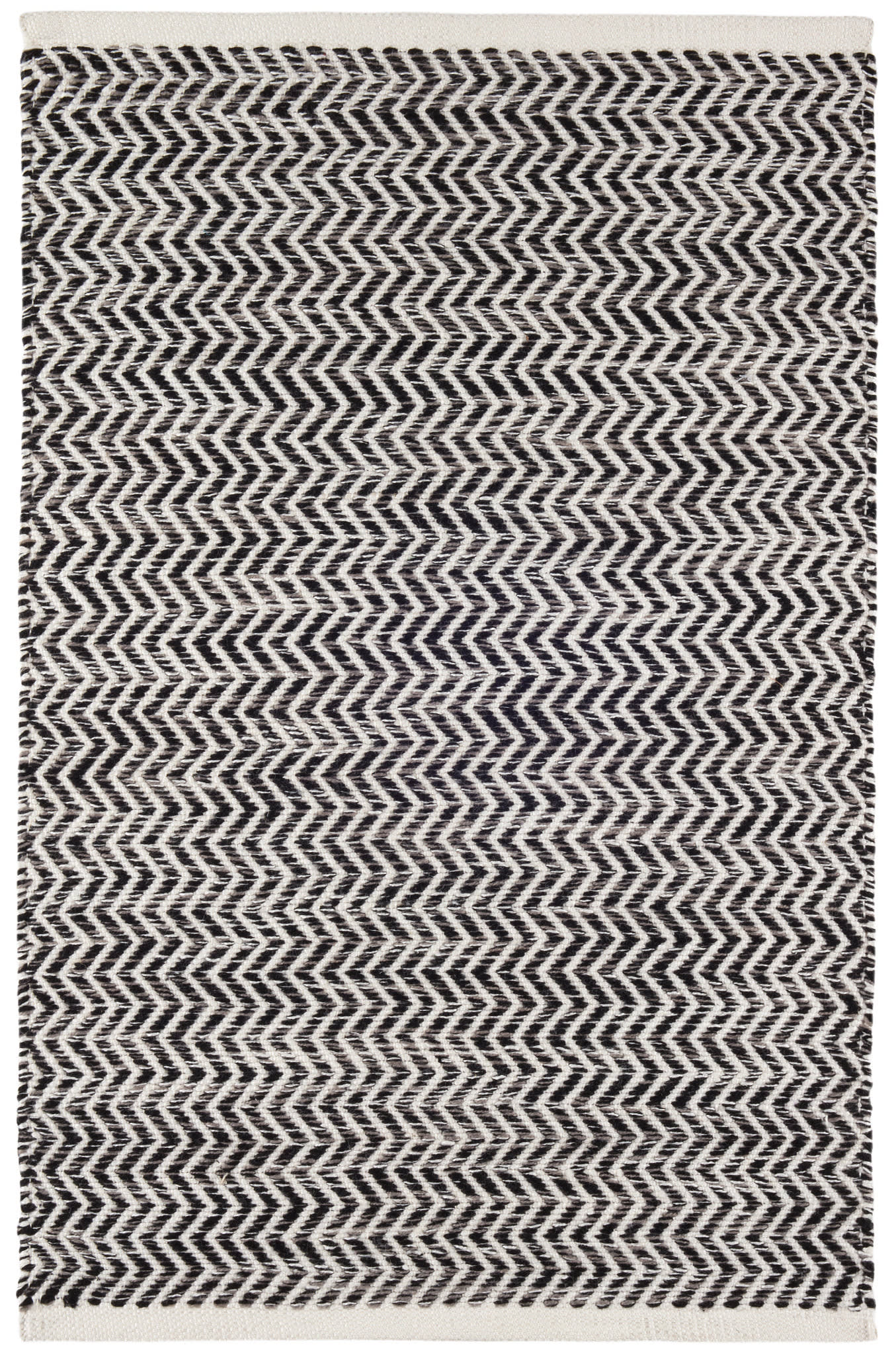Handwoven Coastal Indoor/Outdoor Area Rug - Black | Perfect for Beach House, Patio & Boho Home Decor