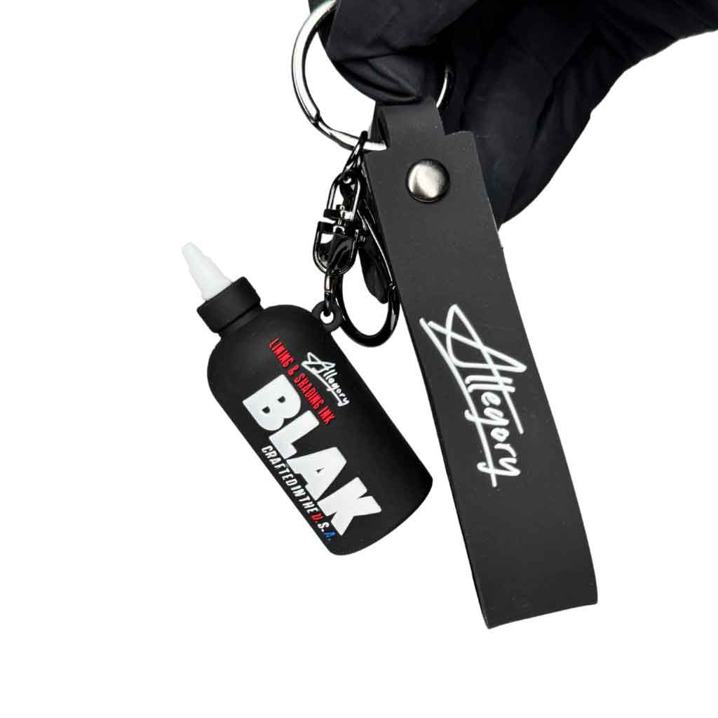 Stylish Allegory Black Keychain - Durable Metal Key Ring for Home, Office & Travel - Perfect Gift for Men & Women