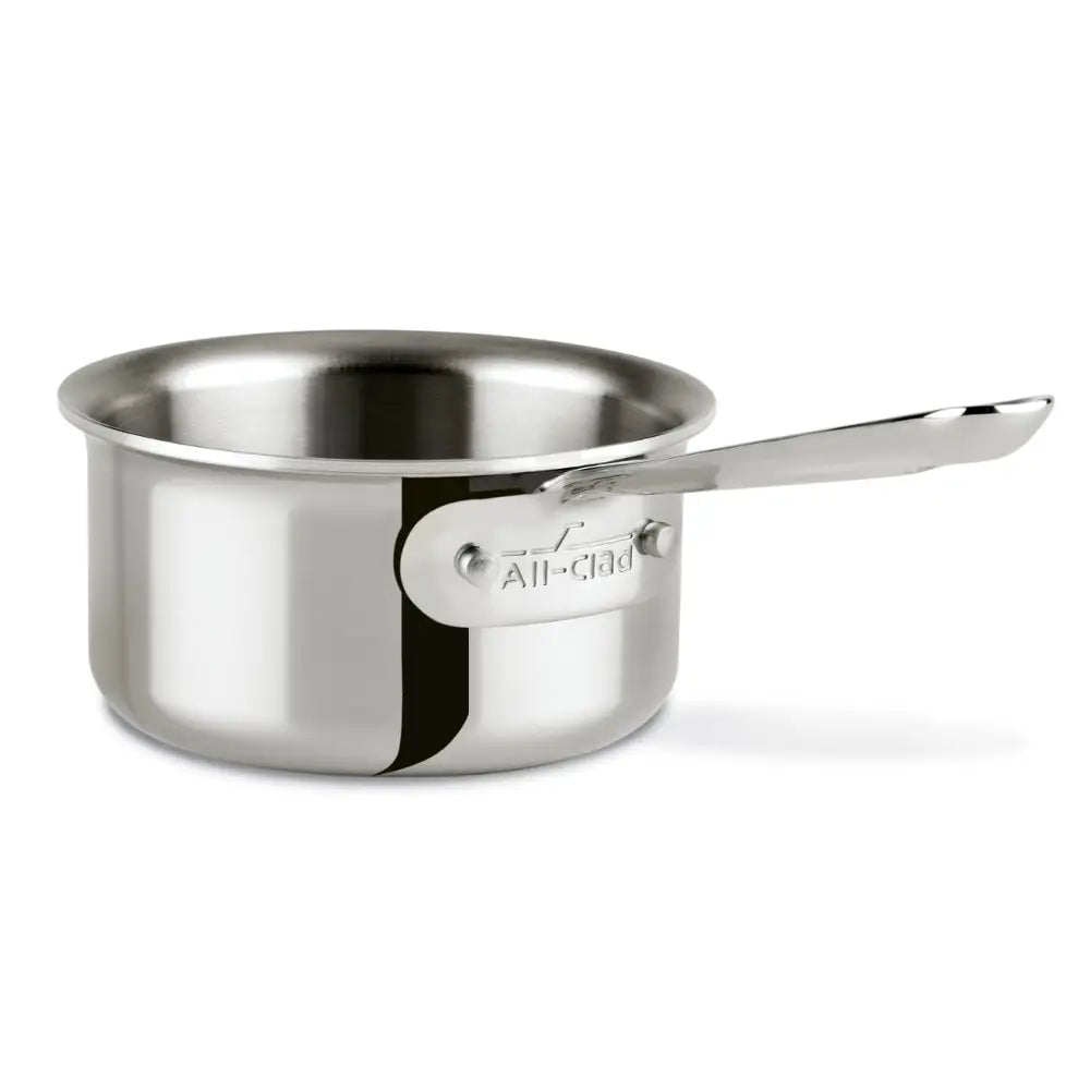 All-Clad D3 1.5 Quart Stainless Steel Butter Warmer Saucepan - Tri-Ply Bonded Construction for Even Heating - Perfect for Melting Butter, Chocolate & Sauces